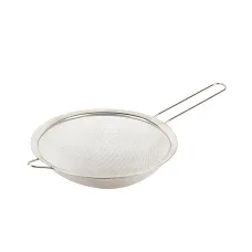 Дуршлаг - сито с ободом и ручкой d=18 см l=35 см (нержавеющая сталь)