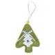 Украшение декоративное (подвесное) Елочка h=10 см (2 вида)