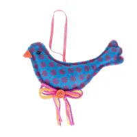 Украшение декоративное (подвесное) Птичка 14*2*11 см (полиэстер)