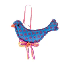 Украшение декоративное (подвесное) Птичка 14*2*11 см (полиэстер)