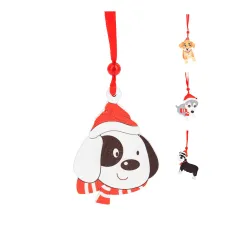 Украшение декоративное (подвесное) Собачка h=7 см (4 вида)