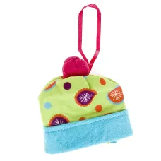 Украшение декоративное (подвесное) Шапка 9*7*8 см (полиэстер)