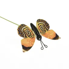 Украшение декоративное на палочке Бабочка 8*0,5*6/25 см