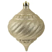 Украшение елочное Волчок золото 14*18 см (пластик) (подарочный пакет с хедером)