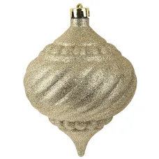 Украшение елочное Волчок золото 14*18 см (пластик) (подарочный пакет с хедером)