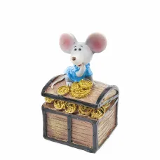 Фигурка декоративная (копилка) Мышка 4,5*4*9 см (2 вида)