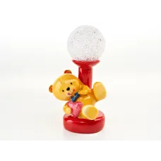 Фигурка декоративная (с подсветкой) Плюшевый мишка/Валентинка 9,5*9*16 см (батарейка-3 LR1130)