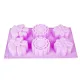 Форма силиконовая для выпечки 6 ячеек Цветочный хоровод 7*7*3,5 см/27*17*3,5 см (4 вида)