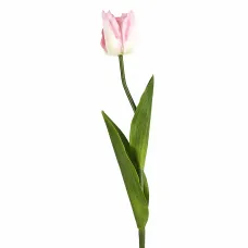 Цветок искусственный (на ножке) Тюльпан розовый h=66 см (real touch)
