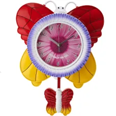 Часы настенные (с маятником) Бабочка 30*7*41 см (3 вида)