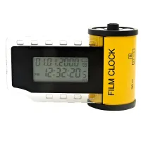 Часы настольные электронные с будильником Кинематограф h=8 см l=13 см (с адаптером)