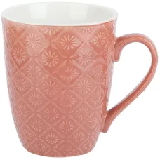 Кружка фарфоровая Пастель (оранжевая) v=380 мл