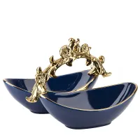 Менажница 2-х секционная Крайола 25*19*15 см v=2*300 мл