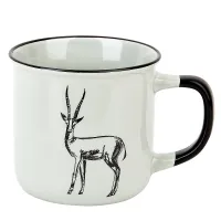 Кружка фарфоровая Косуля v=360 мл