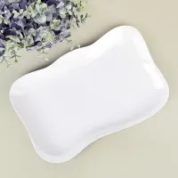 Блюдо сервировочное Маршмеллоу 35,5*22,5*3 см (фарфор)