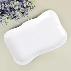 Блюдо сервировочное Маршмеллоу 35,5*22,5*3 см (фарфор)