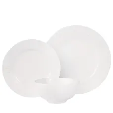 Столовый набор 12 предметов Белый шоколад тарелка d=27см*4, тарелка d=21 см*4, салатник v=700 мл*4
