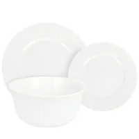 Столовый набор 12 предметов Мадлен тарелка d=27 см *4 шт, тарелка d=21 см *4 шт, салатник d=15, v=800 мл *4 шт.