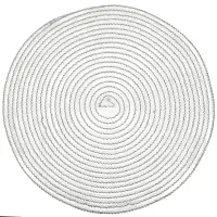 Салфетка сервировочная (плейсмат) Ajouré (серебро) d=38 см