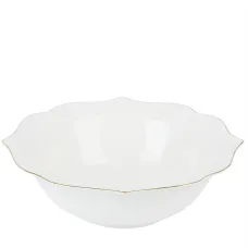 Салатник Belle d=23,5 см с золотой окантовкой (фарфор)