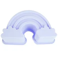 Форма для выпечки Радуга 22,5*13*6,5 см/23*14*8 см (4 вида) (силикон)