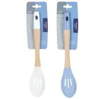 Ложка поварская с прорезями Emborio Silicone 32x6x2 см (2 вида)