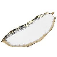 Блюдо Маршмеллоу 39х15х2 см (фарфор)