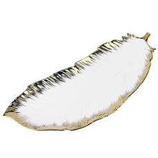 Блюдо Маршмеллоу 39х15х2 см (фарфор)