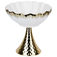 Блюдо на ножке Маршмеллоу 19,5х19,5х19,5 см (фарфор)