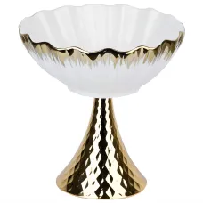 Блюдо на ножке Маршмеллоу 19,5х19,5х19,5 см (фарфор)