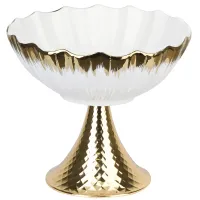 Блюдо на ножке Маршмеллоу 24,5х24,5х22,5 см (фарфор)