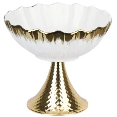 Блюдо на ножке Маршмеллоу 24,5х24,5х22,5 см (фарфор)