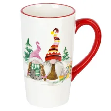 Кружка Рождественские гномы v=560 мл (керамика)