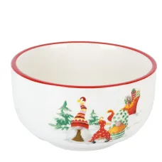 Салатник Рождественские гномы d=12.5 см (керамика)