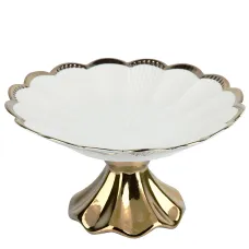 Блюдо на ножке Маршмеллоу 24х24х12,5 см (фарфор)