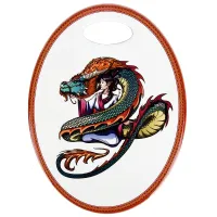 Подставка под горячее с пробкой Дракон 15*20*0.5 см