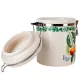 Банка для сыпучих продуктов (клипс) Fruit Garden 15х10х14 см v=630 мл (керамика)