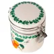 Банка для сыпучих продуктов (клипс) Fruit Garden 15х10х12 см v=480 мл (керамика)