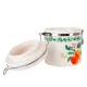 Банка для сыпучих продуктов (клипс) Fruit Garden 15х10х12 см v=480 мл (керамика)