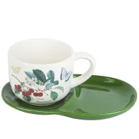 Набор для завтрака: чашка и блюдце Fruit Garden 23х15х10,5 см v=500 мл (керамика)