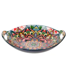 Блюдо с ручками Arabesque (синий) 22,5х20,5х4,5 см