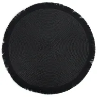 Салфетка сервировочная (плейсмат) Casual line (черная) d=38 см