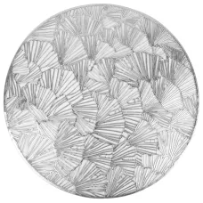 Салфетка сервировочная (плейсмат) Ajouré (серебро) d=38 см