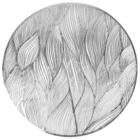 Салфетка сервировочная (плейсмат) Ajouré (серебро) d=38 см