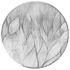 Салфетка сервировочная (плейсмат) Ajouré (серебро) d=38 см