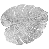 Салфетка сервировочная (плейсмат) Ajouré (серебро) 32*39 см