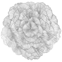 Салфетка сервировочная (плейсмат) Ajouré (серебро) d=38 см