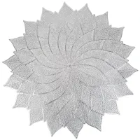 Салфетка сервировочная (плейсмат) Ajouré (серебро) d=38 см