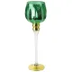 Подсвечник Massimo (зеленый) h=40 см (стекло) (крафтовая упаковка)