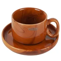 Чайная пара Wooden Grain v=200 мл (фарфор)